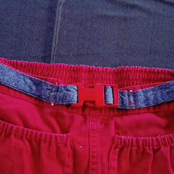 Pink Blouse and Red Cotton Pants Girl Size 7 & 8 --- - Picture 3 of 4